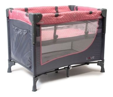 Love Practicuna colecho doble altura 831/834 color Gris/Rosa