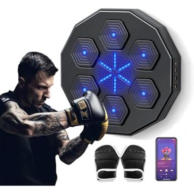 Máquina de boxeo de música, máquina de boxeo montada en la pared, máquina de boxeo musical con