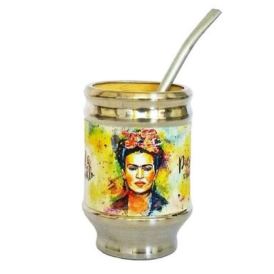 Mate de madera Frida Kahlo