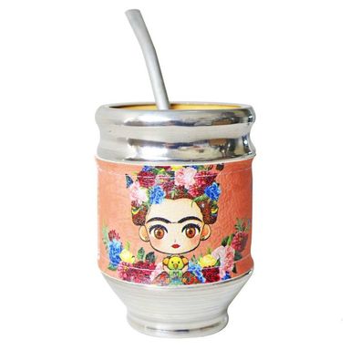 Mate de madera Frida Kahlo Nuevo