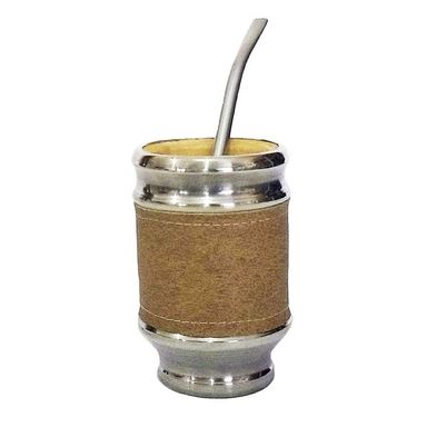 Mate de madera Liso Marron