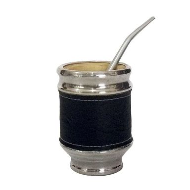 Mate de madera Liso Negro