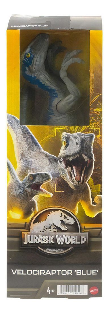 Mattel Jurassic World: Mundo Jurásico Velociraptor Blue