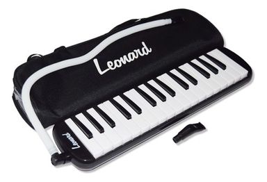 Flauta Melodica Piano 32 Notas Leonard + Funda Colegio Color Negro