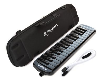 Melodica Piano 32 Teclas Profesional Colores C/estuche Color Negro