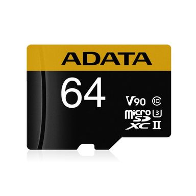 MEMORIA MICRO SD ADATA PREMIER ONE 64GB CLASS10 SOPORTE ULTRAHD 8K, 4K, 3D/VR NAND (AUSDX64GUII3CL10