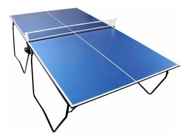 Mesa de ping pong Piramydes Global Profesional plegable fabricada en melamina color azul