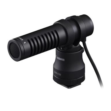 Microfono Canon Dm-e100 Estereo Unidirec C/ Protector Viento Negro