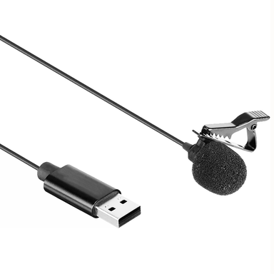 MICROFONO CORBATERO KANJI MIC-OMNI01 OMNIDIRECCIONAL LAVALIER 6 METROS USB PC NOTEBOOK