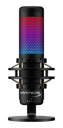 Micrófono Hyperx Quadcast S Condensador Multipatrón Rgb Negro