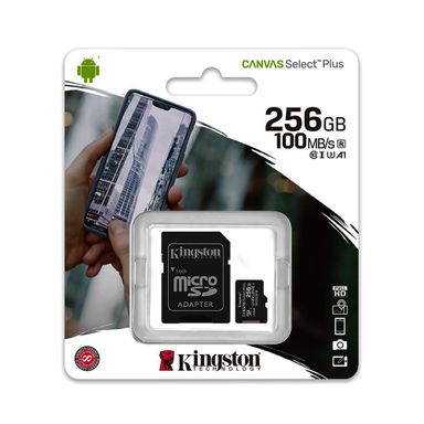 Microsd 256gb Con Adaptador Clase 10 Uhs-i U1 Kingston