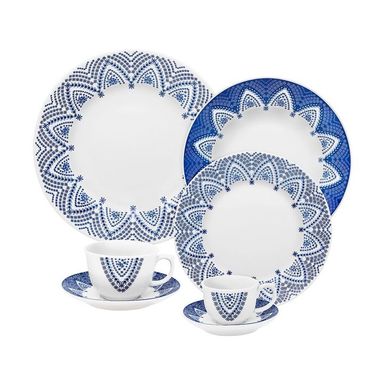 Milano - Juego De Vajilla 42 Piezas Azul