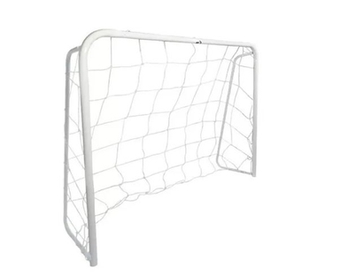 Mini arco de fútbol caños reforzados con red, estacas y bolso