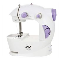 Mini máquina de coser  recta Nictom MC01 portable blanca 220V