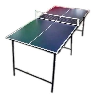Mesa Ping Pong Piramydes Global Mini Plegable Azul 1.8m Interior