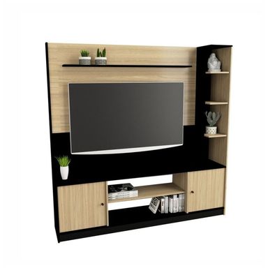 Modular Rack Centro De Entretenimiento Led Tv Mesa 1109 CON Negro