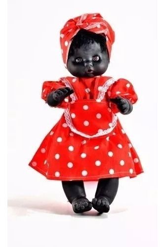 Muñeca Monsi Camila Negra Articulada 40cm Cabello Rizado Intercambiable