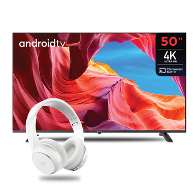 Motorola Smart TV 50" + Auriculares inalámbricos Moto XT220 Negro