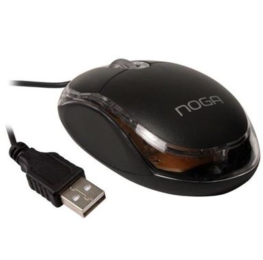 MOUSE OPTICO 800 DPI USB NEGRO NOGA (NG-611 U)