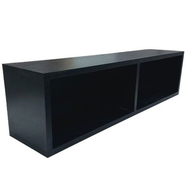 Mueble Flotante Rack TV con fondo en Melamina Negro
