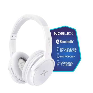 Auricular Vincha Bluetooth Noblex Blanco HP350BTW