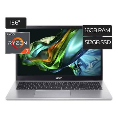 NOTEBOOK ACER ASPIRE 3 A315-44P-R7H6 RYZEN 7 5700U 16GB SSD  512GB LED 15.6
