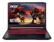 Notebook gamer  Acer Aspire Nitro 5 AN515-54 obsidian black 15.6", Intel Core i5 9300H  8GB de RAM 256GB SSD, NVIDIA GeForce GTX 1650 1920x1080px Windows 10 Home
