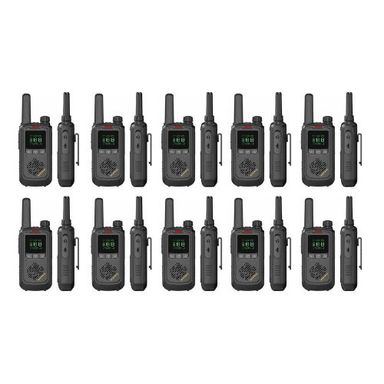 Pack 20 Radios Movil Handy Baofeng Bf T17 Batería Recargable 16 Canales