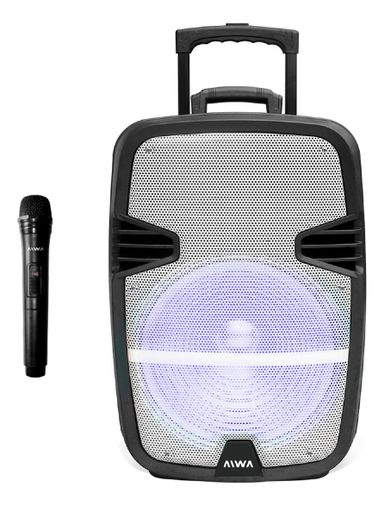Parlante Bluetooth Portátil Aiwa 15 Pulgadas Tws Aux 7000w Color Negro
