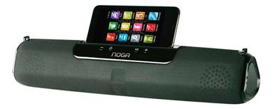 Parlante Noga NG-BT1026 portátil con bluetooth negro