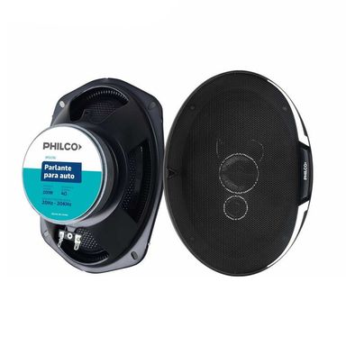 Parlantes Para Auto Philco 94spo2790 400w 3 Vías 6x9'' Color Negro Topo