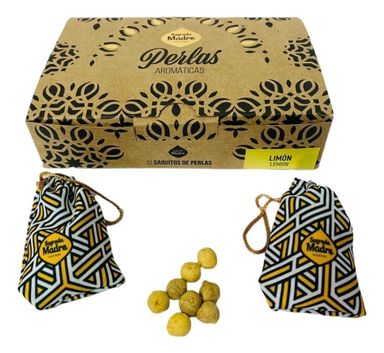 Perlas Aromáticas En Bolsita Sagrada Madre Fragancia Limón
