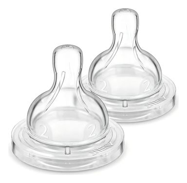 Philips Avent Tetinas X2 SCY762/02 - Flujo Medio Anticólicos (1m+)