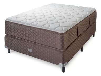 Sommier Piero Gravita 190 X 140 Resortes Individuales Color Marrón