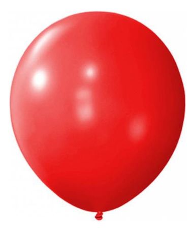 Piñata Globo Grande Roja Liso 45cm Party Time Fiesta Cumpleaños