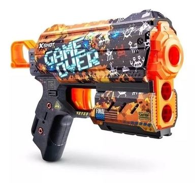 Pistola Lanza Dardos X Shot Skins Flux Con 8 Dardos Diseños Variados 7298