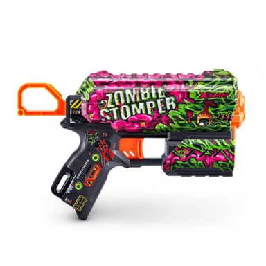 Pistola Lanzadardos X-Shot Skins Flux 8 Darts Zombie Stomper