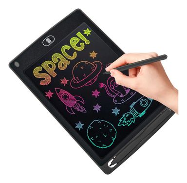 Pizarra Magica Tableta Digital 10 Pulgadas Trazo Multicolor Color Negro