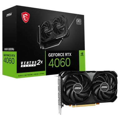 Placa De Video MSI VENTUS OC  GEFORCE  Rtx 4060  OC 8G | Grafito