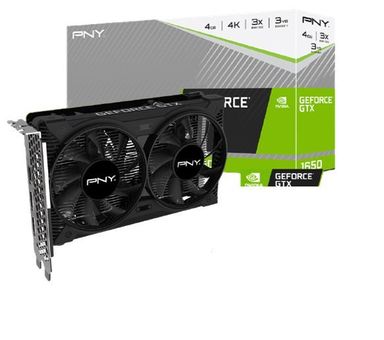 PLACA PNY GEFORCE GTX 1650 4GB DDR6 DUAL FAN+ Grafito