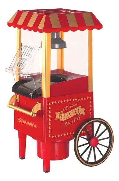 Pochoclera Suzika SZ-PC024 aire caliente 1200W roja vintage