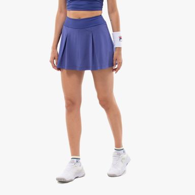 POLLERA CORTA MUJER FILA MATCH AO AZUL CARBONO