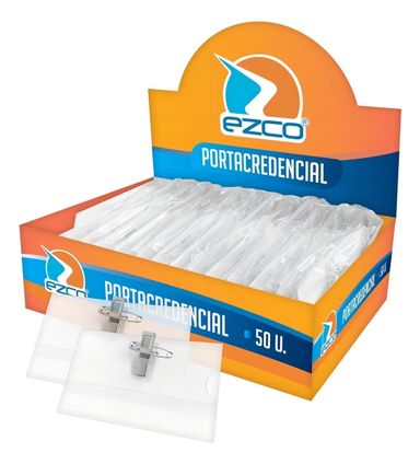 Porta Credencial Identificador Ezco Caja X 50 Unidades