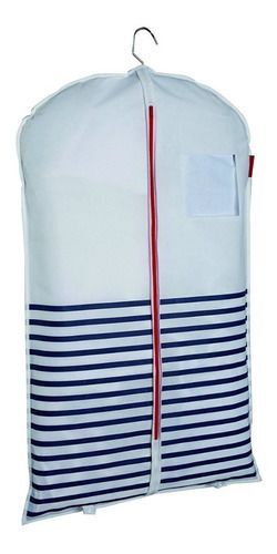 Porta Traje Funda 60x137 Cubre Guarda Traje Cierre Compactor Marin