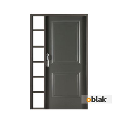 Puerta 200x80 Cm Chapa Grafito Apertura Derecha Oblak