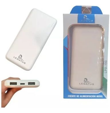 Power Bank Carga Rápida Litio 10000 Mah 2 Usb + 1 Usbc