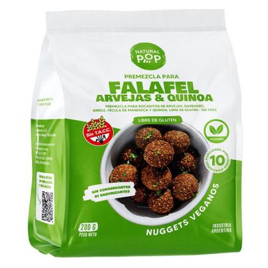 Premezcla de Falafel Natural Pop Arveja y Quinoa x 200 g