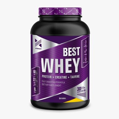 Proteina Xtrenght Nutrition - Best Whey Protein 2lbs Sabor Banana
