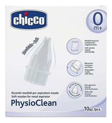 Puntas Suaves Para Aspirador Nasal - Chicco Color Blanco