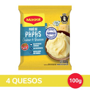 Puré De Papas Maggi Sabor 4 Quesos 100 G